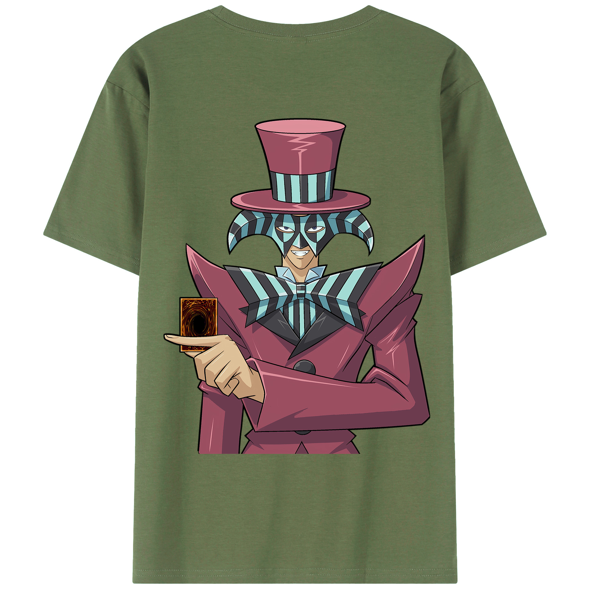 （画像用） 遊☆戯☆王 Yu-Gi-Oh! 綿100％ メンズ半袖Tシャツ（バックプリント） 通気性